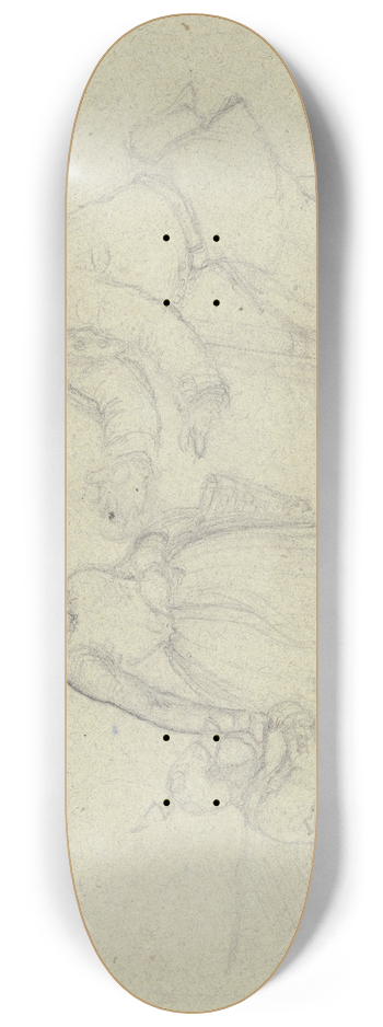 Hermann Wirsing - Einflu der Preuen in Frankfurt im Jahr 1848 8.25 inch art skate deck