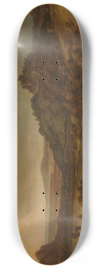Herman Saftleven - River view with ferry 8.25 inch art skate deck