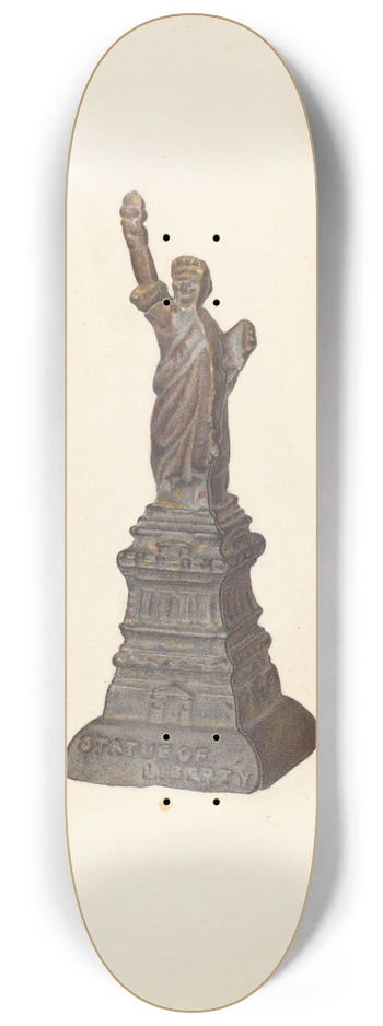 Herman Schulze - Penny Bank  Statue of Liberty 8.25 inch art skate deck