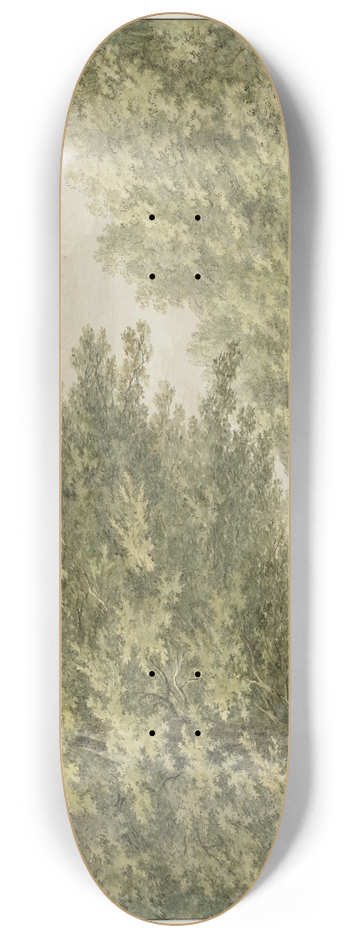 Hermanus Numan - Gezicht in de tuinen van de buitenplaats Zandbergen 8.25 inch art skate deck