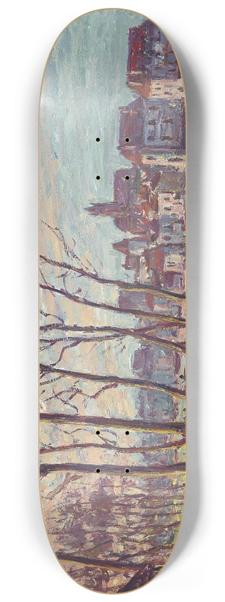 Alfred Sisley - Vue de Moret 8.25 inch art skate deck