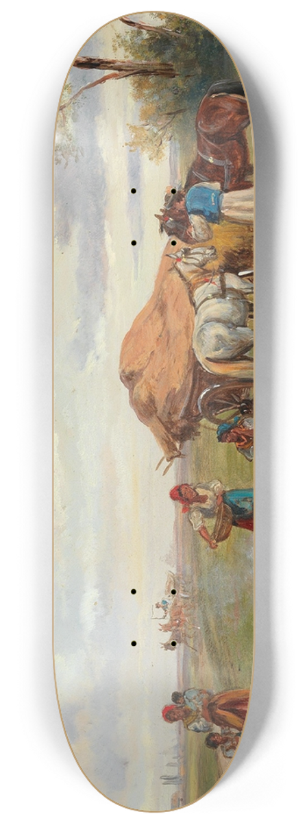 Alfred Steinacker - Begegnung auf der Landstrae 8.25 inch art skate deck
