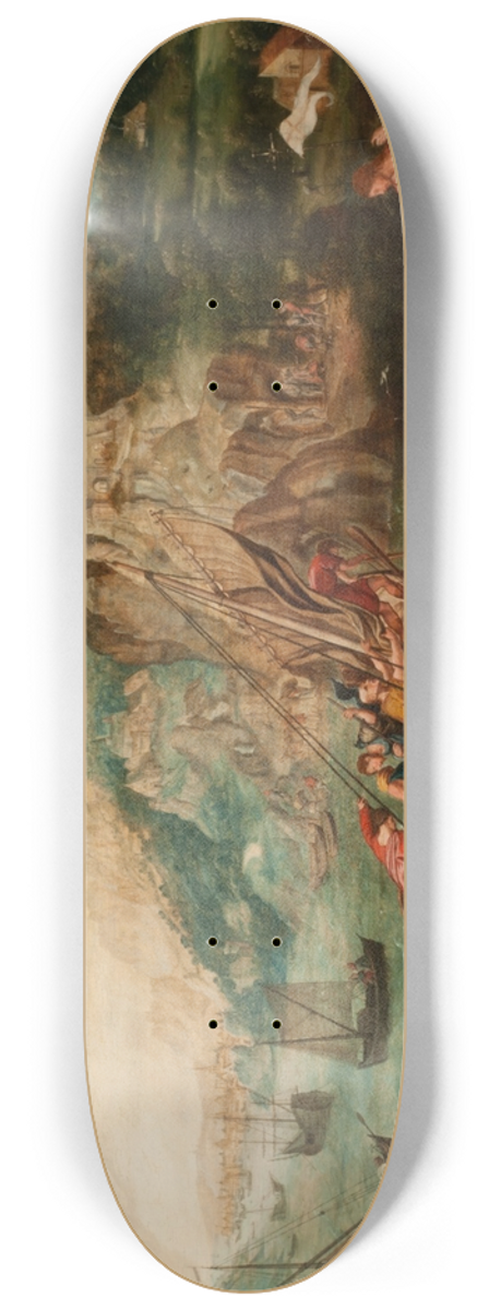 Herri met de Bles - The last appearance of Christ to his disciples 8.25 inch art skate deck