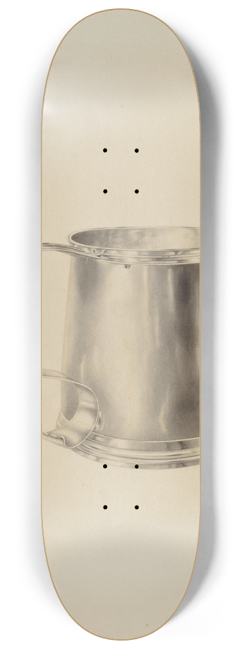 Hester Duany - Silver Mug 8.25 inch art skate deck