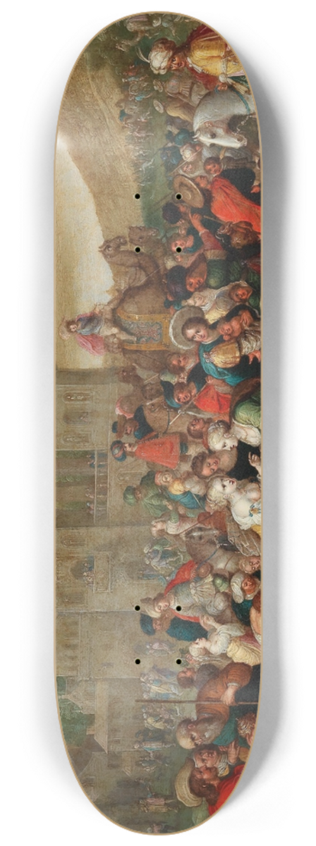 Hieronymus Francken III - The Departure of the Israelites from Egypt 8.25 inch art skate deck