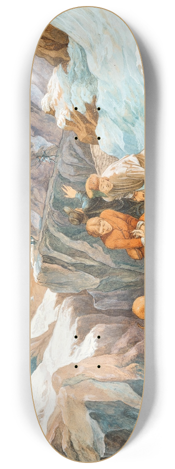 Hieronymus Hess - Scene on St. Gotthard 8.25 inch art skate deck