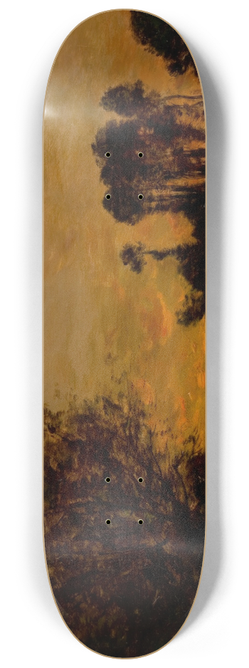 Hippolyte Camille Delpy - Un Soleil Couchant au Rive 8.25 inch art skate deck