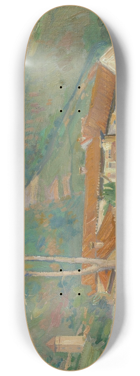 Hippolyte Petitjean - Landscape, Upper St. Tropez 8.25 inch art skate deck