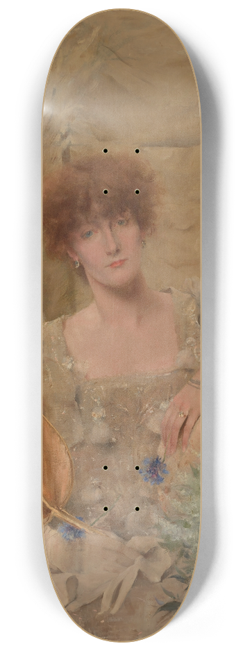 Alfred Stevens - Fedora (Portrait of Sarah Bernhardt) 8.25 inch art skate deck