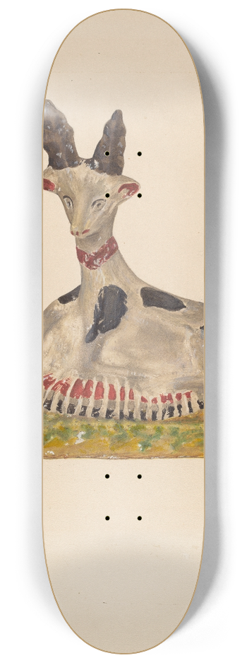 H. Langden Brown - Chalkware Deer 8.25 inch art skate deck