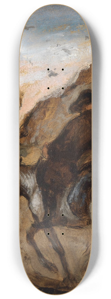 Honor Daumier - Don Quijote und Sancho Panza 8.25 inch art skate deck