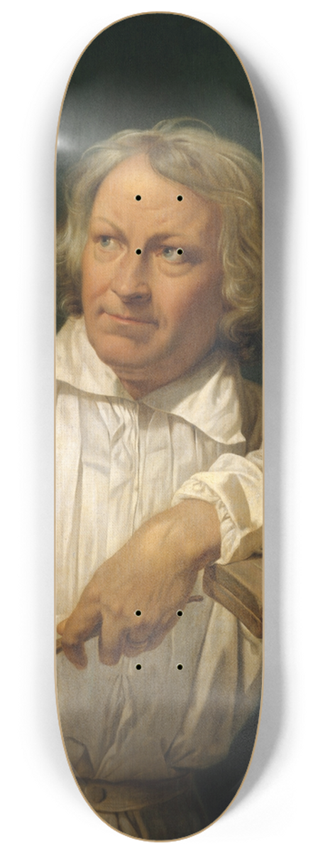 Horace Vernet - Bertel Thorvaldsen (17681844) with the Bust of Horace Vernet 8.25 inch art skate deck