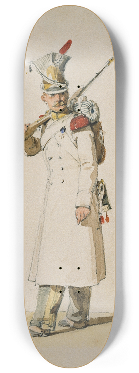 Horace Vernet - Grenadier of the Vistula Legion 8.25 inch art skate deck