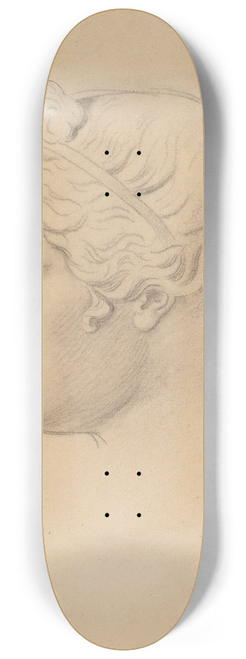Horatio Greenough - Classical Head in Profile 8.25 inch art skate deck