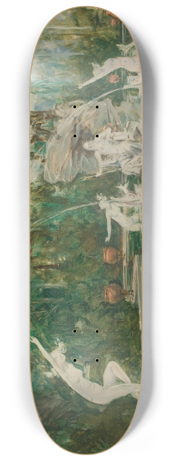 Howard Chandler Christy - Sketch for Balboa Fountain 8.25 inch art skate deck