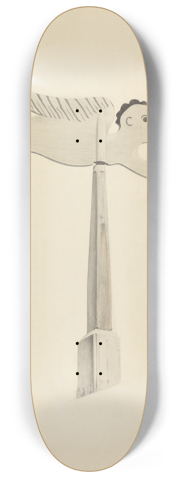 Howard Weld - Weather Vane  Angel Gabriel 8.25 inch art skate deck