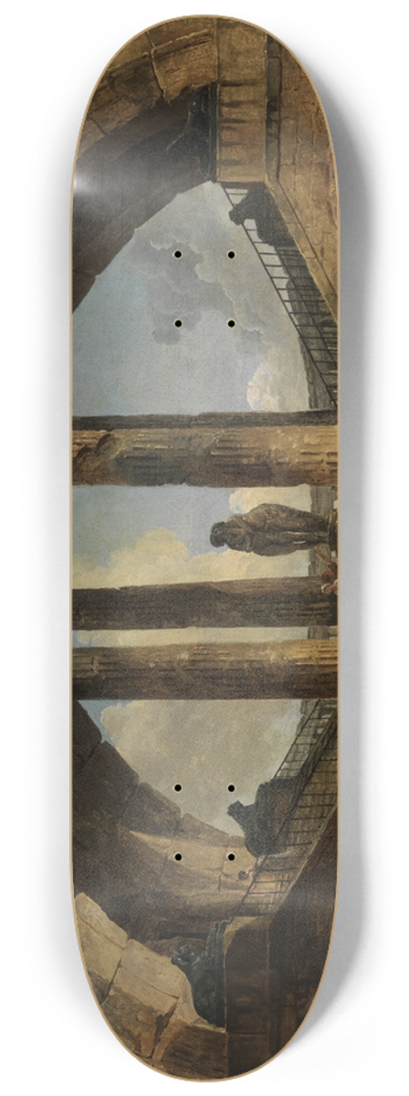 Hubert Robert - Rmische Phantasievedute 8.25 inch art skate deck