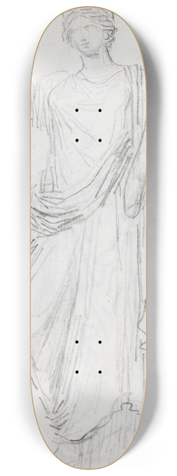 Hubert Robert - Statue of Abundance (recto) 8.25 inch art skate deck