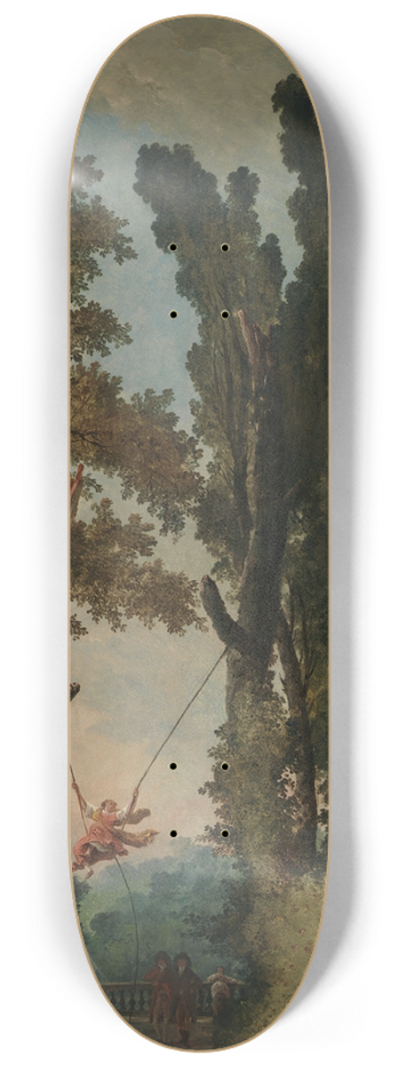 Hubert Robert - The Swing 8.25 inch art skate deck