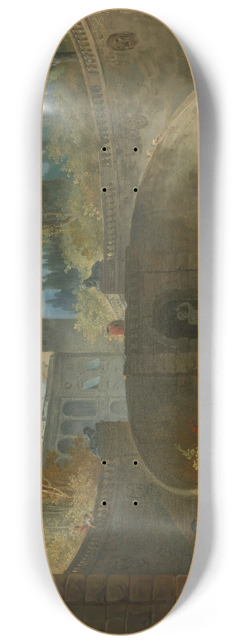 Hubert Robert - Villa Farnese With Gardens At Caprarola 8.25 inch art skate deck