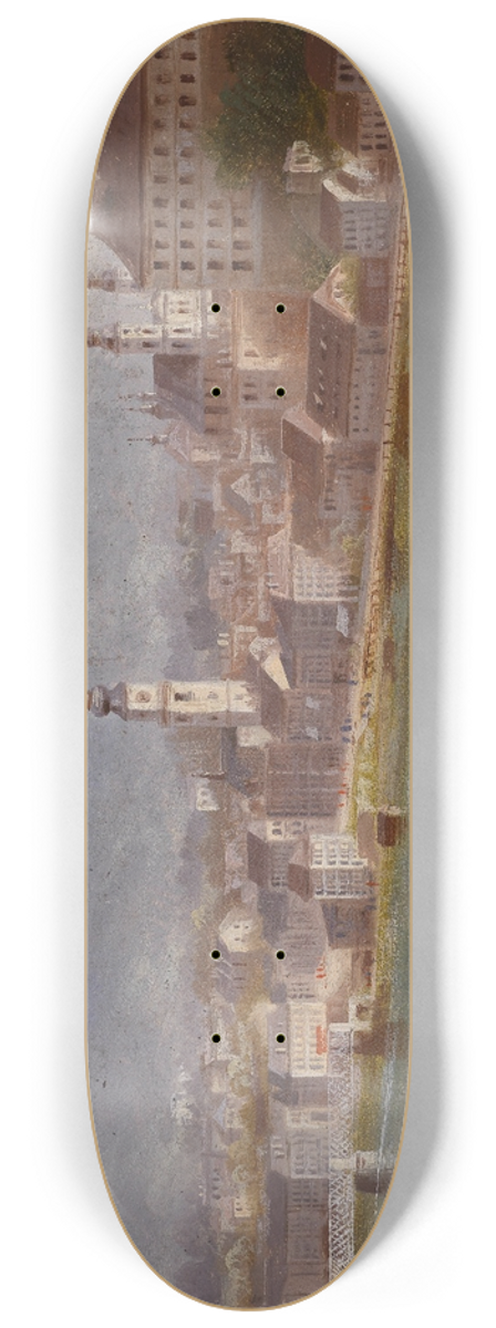 Hubert Sattler - Blick auf Linz 8.25 inch art skate deck