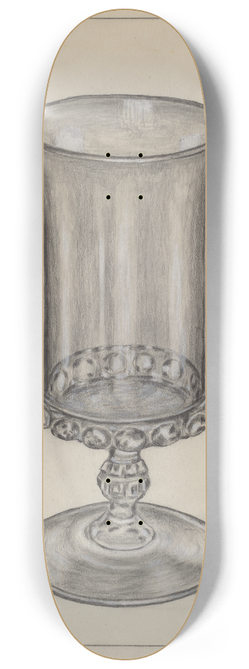 Hugh Clarke - Drinking Glass 8.25 inch art skate deck