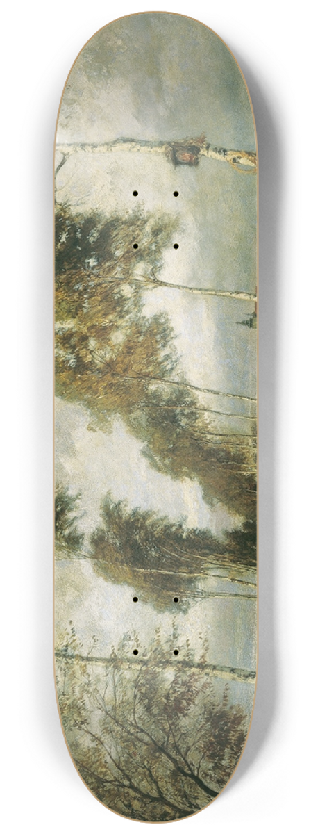 Hugo Charlemont - Landstrae mit Birkenallee 8.25 inch art skate deck