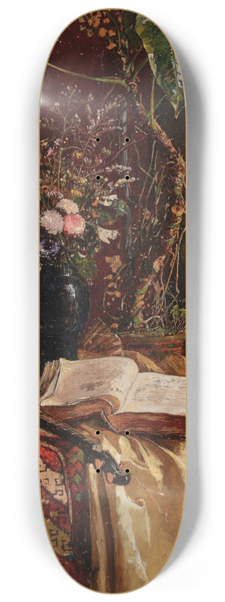 Hugo Charlemont - Still Life with Lute 8.25 inch art skate deck