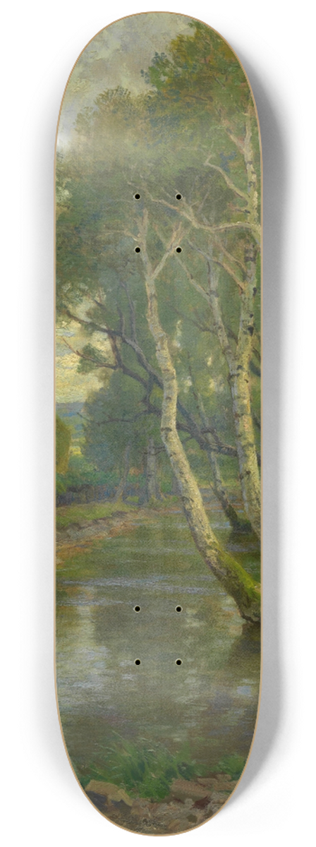 Hugo Darnaut - Silberpappeln am Weiher 8.25 inch art skate deck