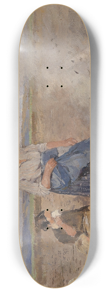 Hugo Mhlig - Kartoffelernte Feuer 8.25 inch art skate deck