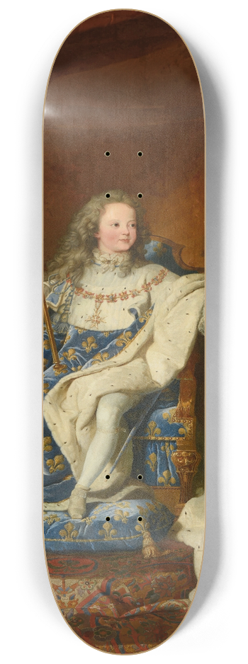 Hyacinthe Rigaud - Louis XV, roi de France et de Navarre 8.25 inch art skate deck
