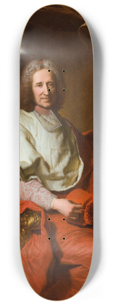 Hyacinthe Rigaud - Portrait of Cardinal Guillaume Dubois 8.25 inch art skate deck