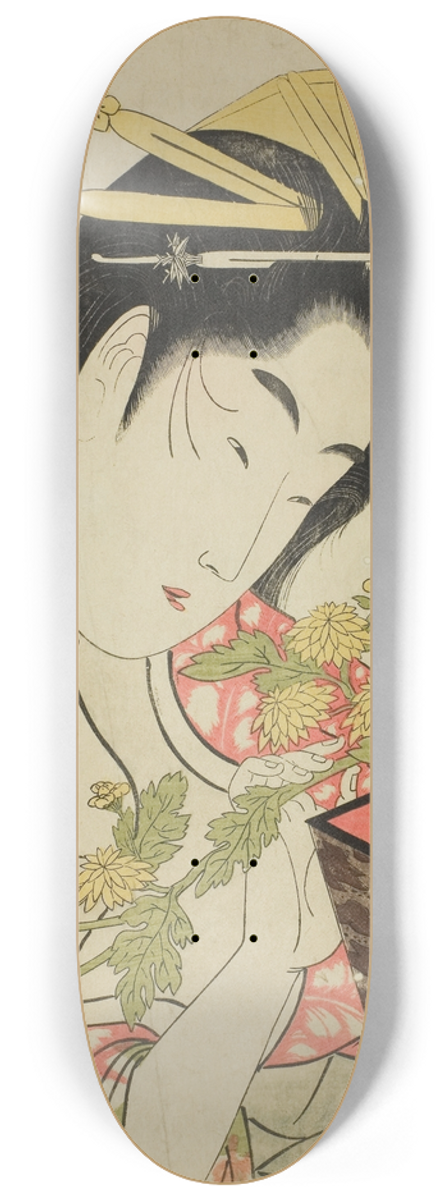 Ichirakutei Eisui - The Courtesan Tsukioka of the Hyogoya 8.25 inch art skate deck