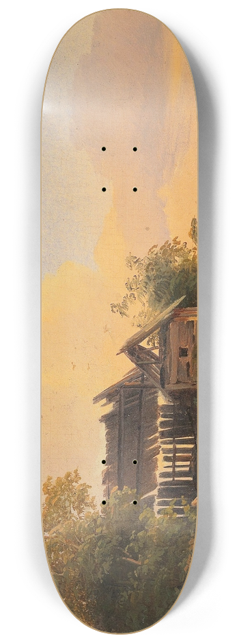 Ignaz Raffalt - Returning Home at Dusk 8.25 inch art skate deck