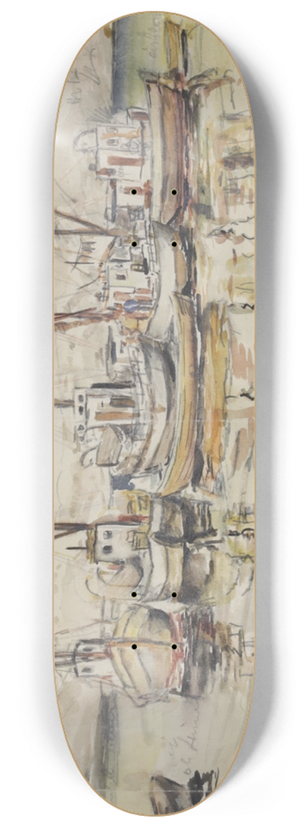 Igo Ptsch - Boote im Hafen 8.25 inch art skate deck