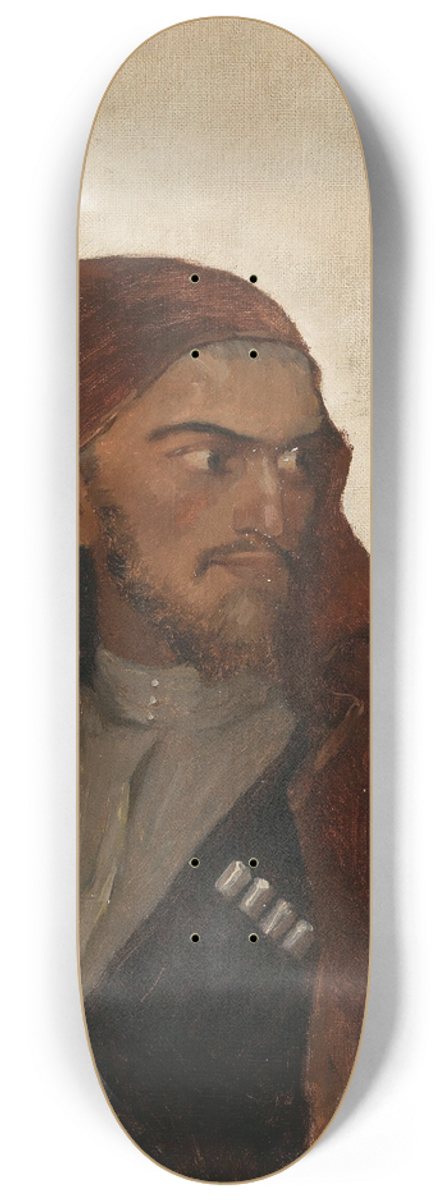 Ilya Efimovich Repin - Portrait of a Kabardian Prince 8.25 inch art skate deck