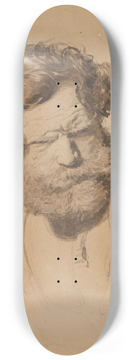 Ilya Efimovich Repin - Portrait Of A Russian Peasant 8.25 inch art skate deck