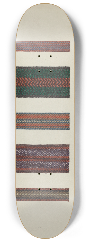 Ingrid Selmer-Larsen - Shaker Rug Bindings 8.25 inch art skate deck