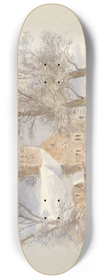 Alfred W. Cooper - Christmas (tail piece) 8.25 inch art skate deck