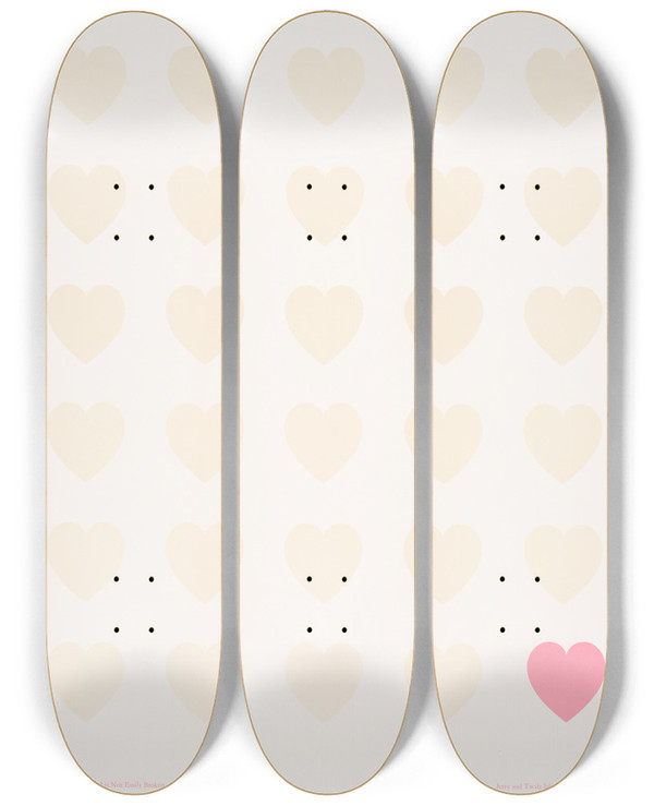 Triptych art skateboard deck of Michael David Brown A Threefold Cord Is Not Easily Broken by Michael David Brown (1940)