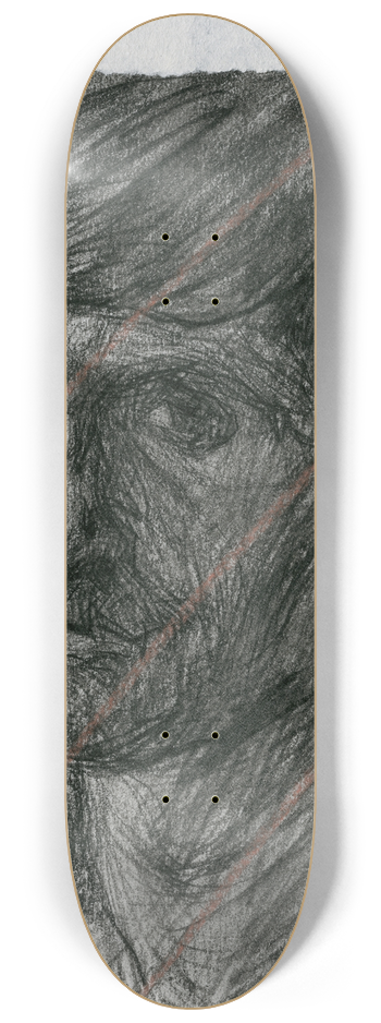 Isaac Israls - Kop van een man, portret van een arbeider 2 8.25 inch art skate deck