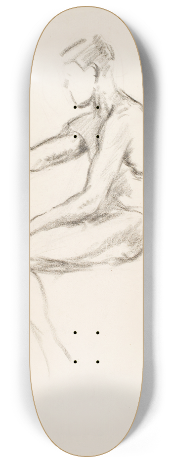 Alfred William Finch - Istuva poika, harjoitelma 8.25 inch art skate deck