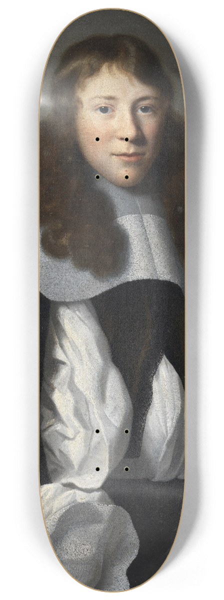 Isaack Luttichuys - Portrait of a young man with gloves 8.25 inch art skate deck