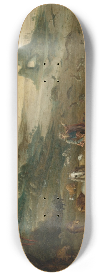 Isaac Van Oosten - God Creating The Animals Of The World 8.25 inch art skate deck