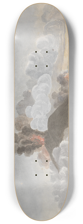 Isaac Weld - Vesuvius in Eruption. 8.25 inch art skate deck