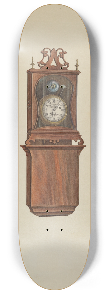 Isadore Goldberg - Wall Clock 8.25 inch art skate deck