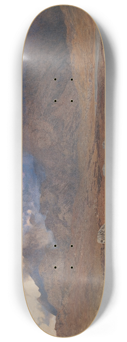 Alfred William Hunt - Snowdon, after an April Hailstorm 8.25 inch art skate deck