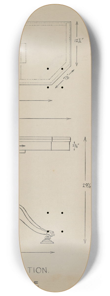 Isidore Sovensky - Card Table 8.25 inch art skate deck