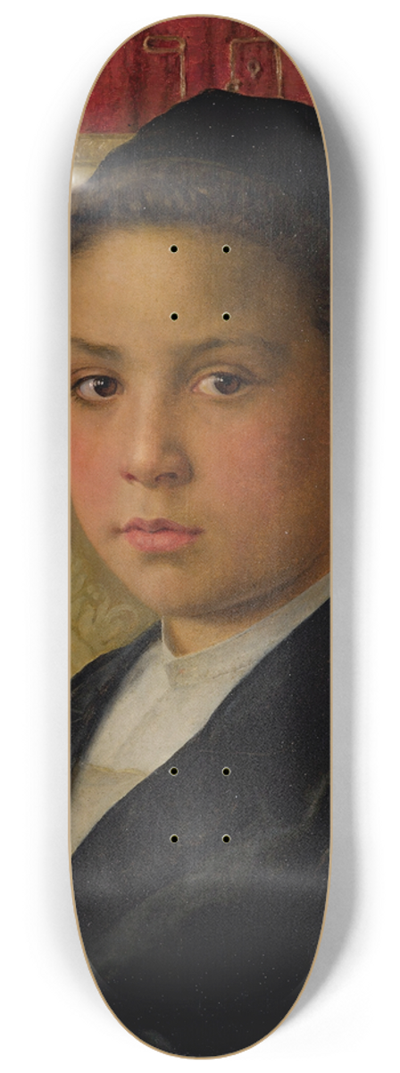 Isidor Kaufmann - Portrait of a boy 8.25 inch art skate deck