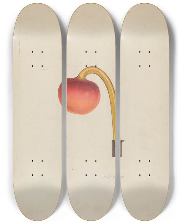 Triptych art skateboard deck of Helen Bronson Tieback_1 by Helen Bronson